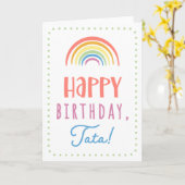 Birthday Card for Tata Karte (Gelbe Blume)