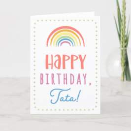 Birthday Card for Tata Karte