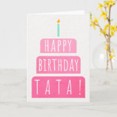Birthday Card for Tata Karte (Gelbe Blume)