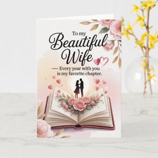 Birthday Card for Wife Karte (Gelbe Blume)