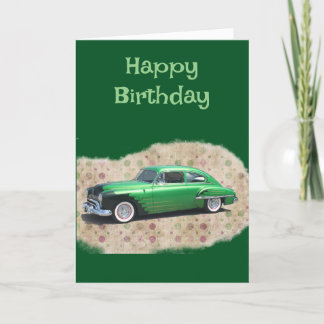 Birthday Card Frisierte Auto für Typ Feiertagskarte