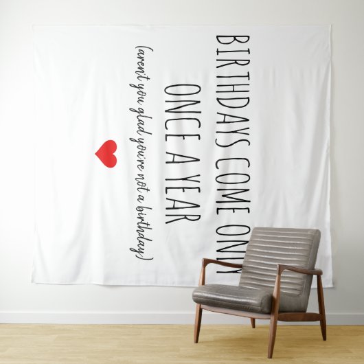 BIRTHDAY CARD FUNNY NAUGHTY WANDTEPPICH (Beispiel (Horizontal))