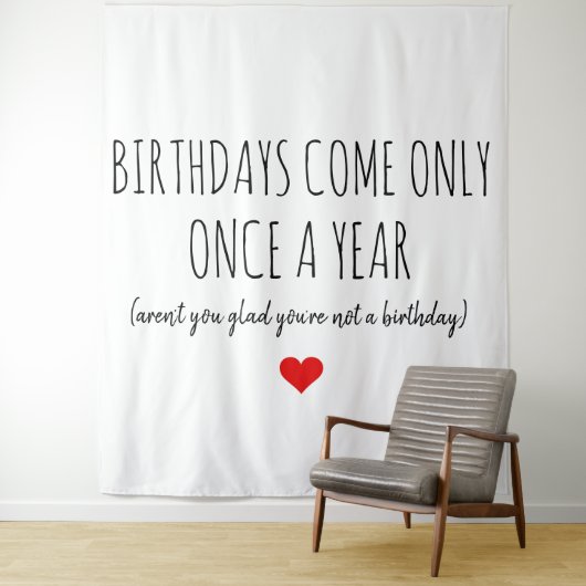 BIRTHDAY CARD FUNNY NAUGHTY WANDTEPPICH (Beispiel)