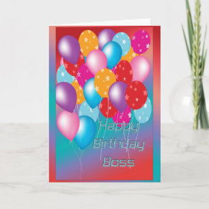 Birthday Card für Boss Karte