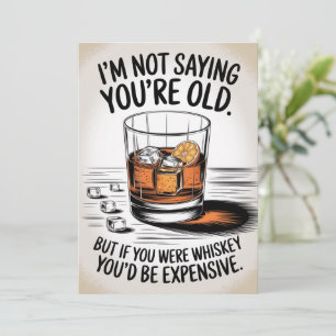Birthday Card für Vater Grandpa Whiskey Papa Nassa