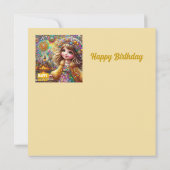 BIRTHDAY CARD ~ Gems and Fireworks ~ Young Girl ~ (Rückseite)