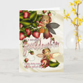 Birthday Card - Great Granddaughter - Moonies Cuti Karte (Gelbe Blume)