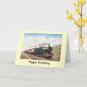Birthday Card - GWR London - Birmingham Bahn Karte (Gelbe Blume)