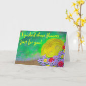 Birthday Card (Humorous) Karte (Gelbe Blume)