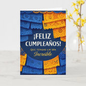 birthday card in spanish for men karte (Gelbe Blume)
