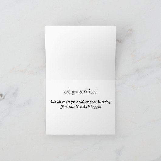 Birthday Card Karte (Innenseite)