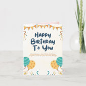 birthday card karte (Vorderseite)