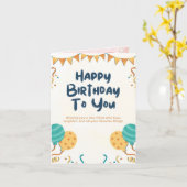 birthday card karte (Gelbe Blume)
