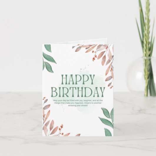 birthday card karte (Vorderseite)