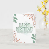 birthday card karte (Gelbe Blume)