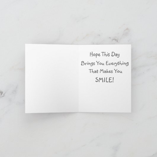 Birthday Card Karte (Innenseite)