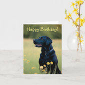 Birthday Card Karte (Gelbe Blume)