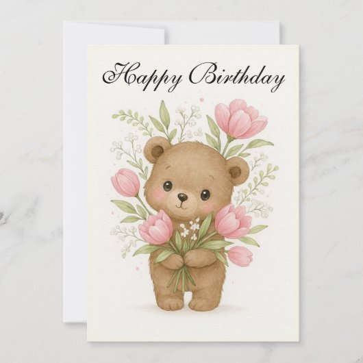 Birthday card karte (Vorderseite)