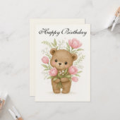 Birthday card karte (Vorderseite/Rückseite Beispiel)