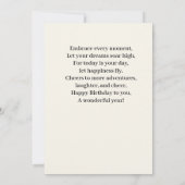 Birthday card karte (Rückseite)