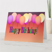 Birthday Card Karte (Vorderseite)