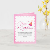 birthday card karte (Gelbe Blume)