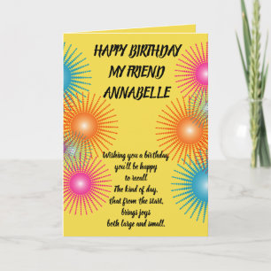 BIRTHDAY CARD KARTE