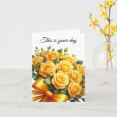 Birthday Card Karte (Gelbe Blume)