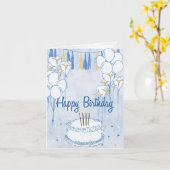 birthday card karte (Gelbe Blume)