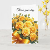 Birthday Card Karte (Gelbe Blume)