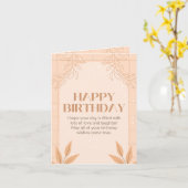 birthday card karte (Gelbe Blume)