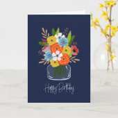Birthday Card Karte (Gelbe Blume)