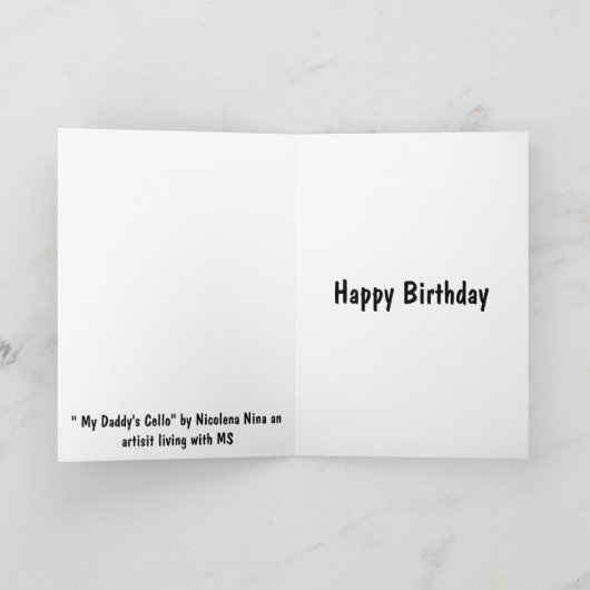 Birthday  Card Karte (Innenseite)