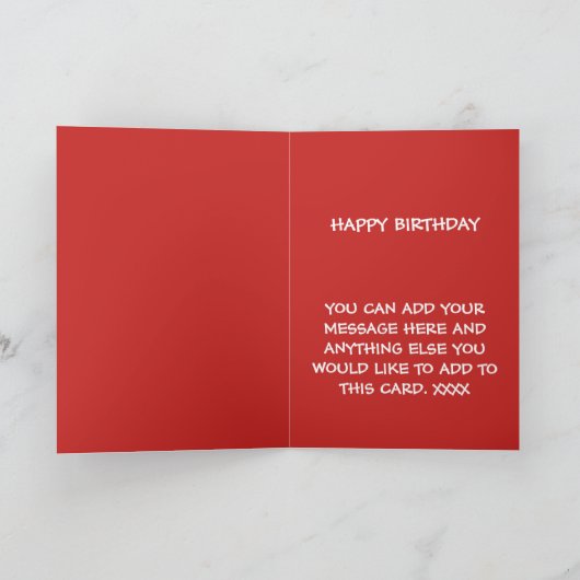 BIRTHDAY CARD KARTE (Innenseite)