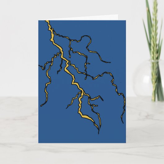 Birthday Card - Lightning Strike Karte (Vorderseite)