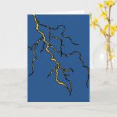 Birthday Card - Lightning Strike Karte (Gelbe Blume)