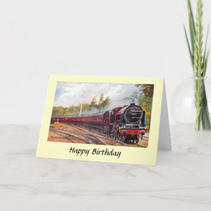 Birthday Card - LMS Glasgow - Manchester Express Karte