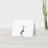 Birthday Card love Music Gold Karte (Rückseite)