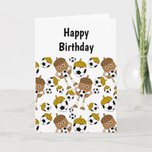 Birthday Card-Muster für Fußernuss Karte