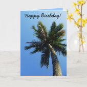 Birthday Card Palm Tree Breeze Karte (Gelbe Blume)