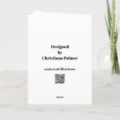 Birthday Card - Personalised Big Red Bus Karte (Rückseite)