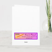 Birthday Card "Pferdekauen" (grün) Karte (Rückseite)