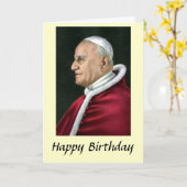 Birthday Card - Pope John XXIII Karte (Gelbe Blume)