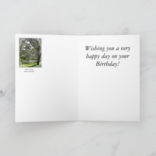 Birthday Card - River Torrens South Australia Karte (Innenseite)