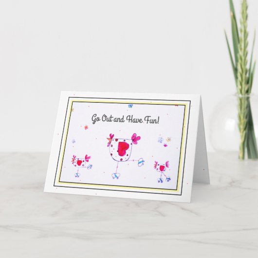 Birthday Card Rollenklinge Karte (Vorderseite)