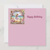 BIRTHDAY CARD ~ Rosa Fairy ~ (Rückseite)