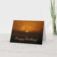 Birthday Card Sun Behind Clouds (Leere Innenseite)