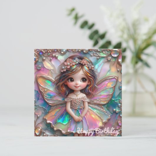BIRTHDAY CARD ~ Sweet Fairy ~ (Stehend Vorderseite)