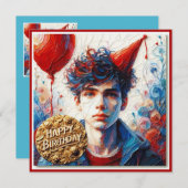 BIRTHDAY CARD ~ Teenage Boy ~ (Vorne/Hinten)