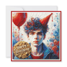 BIRTHDAY CARD ~ Teenage Boy ~